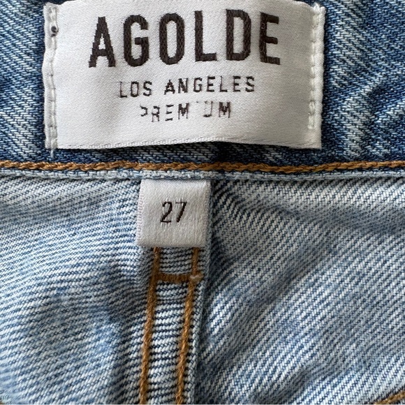Agolde Riley Straight Leg Crop Jeans - Picture 4 of 9